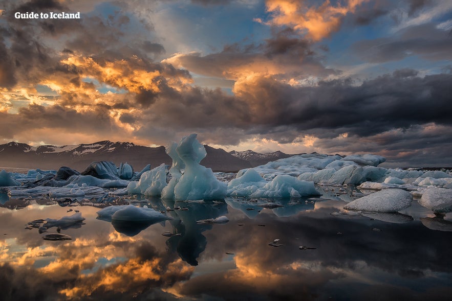 Il Parco Nazionale di Vatnajökull ha molte lagune glaciali.