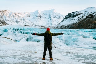 Nybörjarvänlig glaciärvandring i Skaftafell på Vatnajökullsglaciären